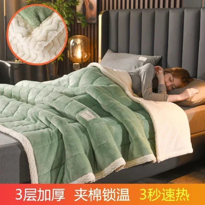 Couverture chaude en molleton