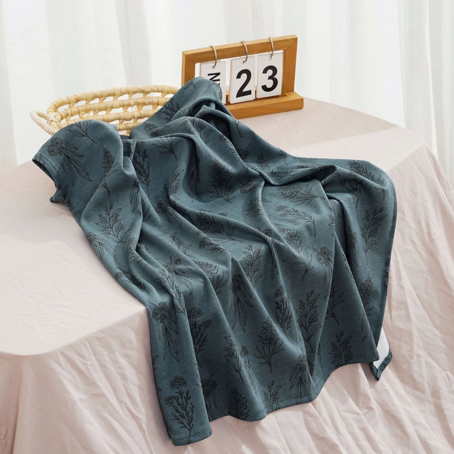 Couverture en coton et bambou pour bébé