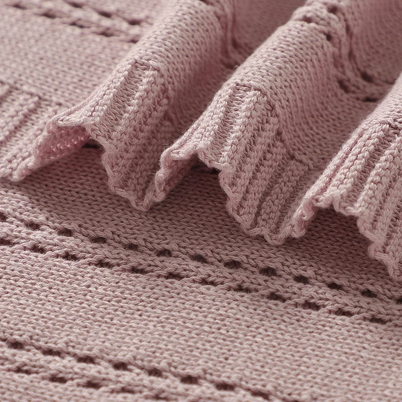Couverture tricotée pour bébé
