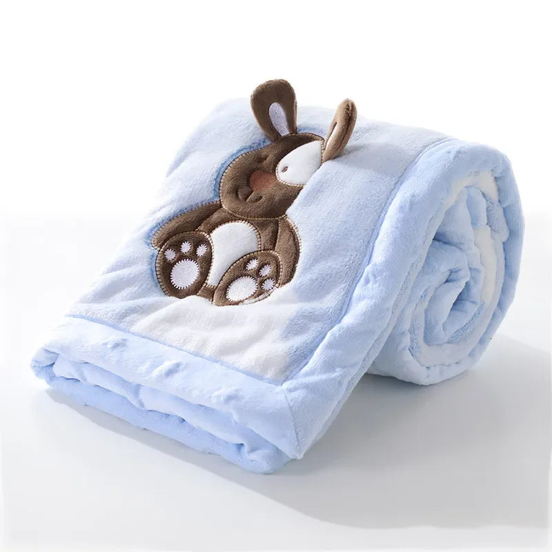 Flannel baby blanket: baby bathing