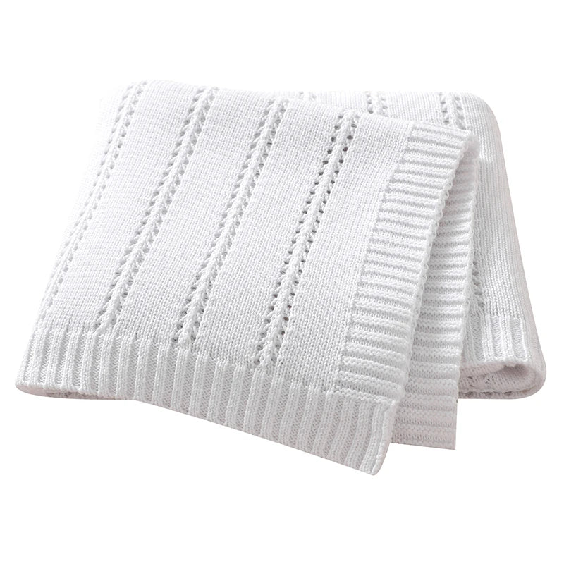 Couverture tricotée pour bébé