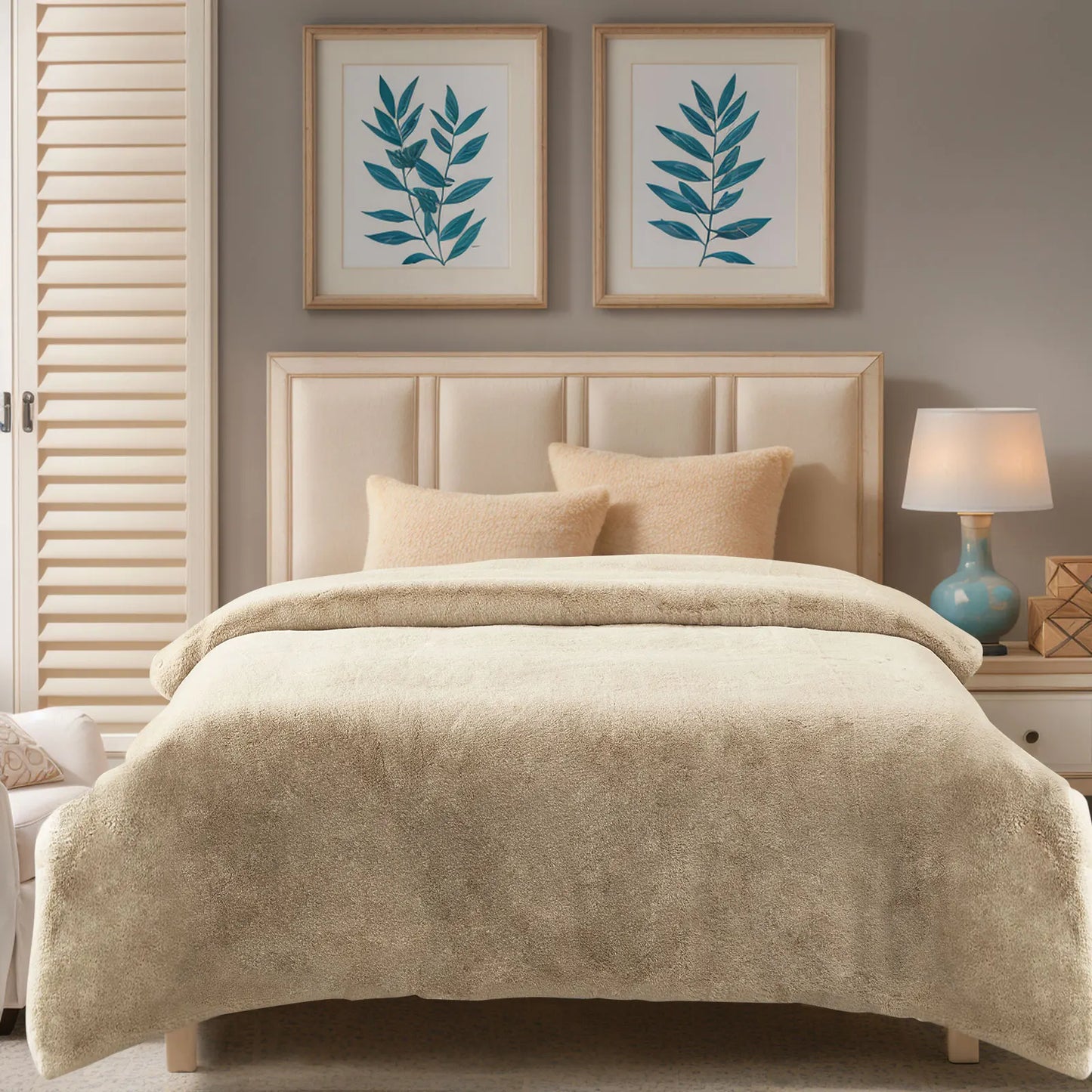 couverture fausse fourrure