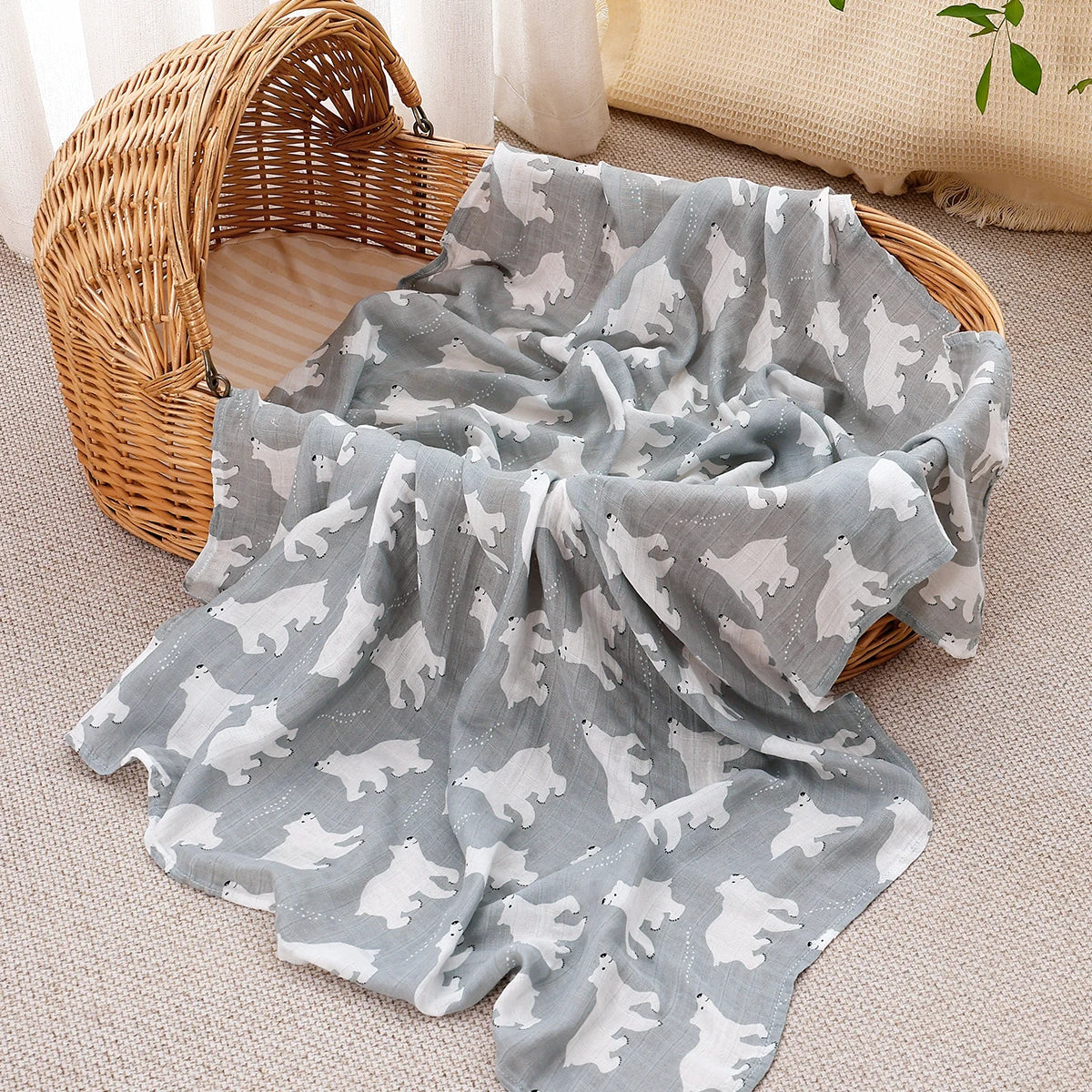 Couverture en mousseline de coton