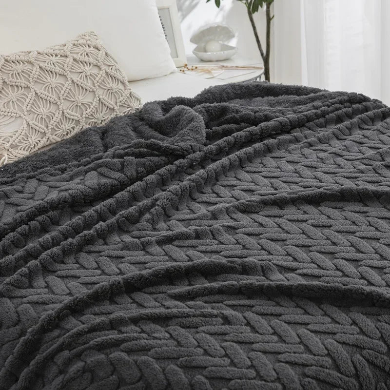 Couverture  double face en molleton multifonctionnelle