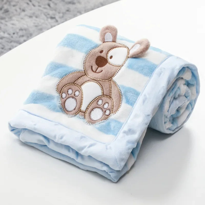 Flannel baby blanket: baby bathing