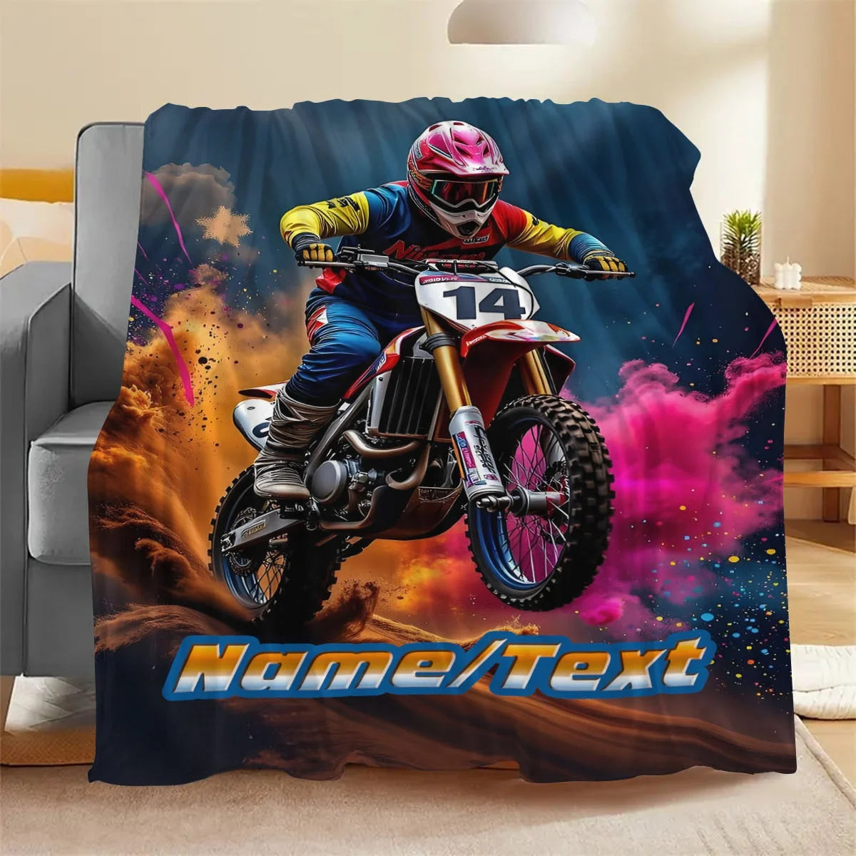 couverture avec nom personnalisé