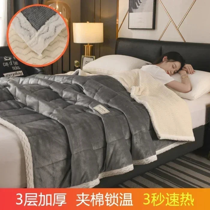 Couverture chaude en molleton