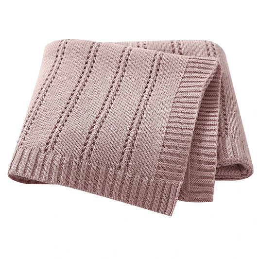 Couverture tricotée pour bébé