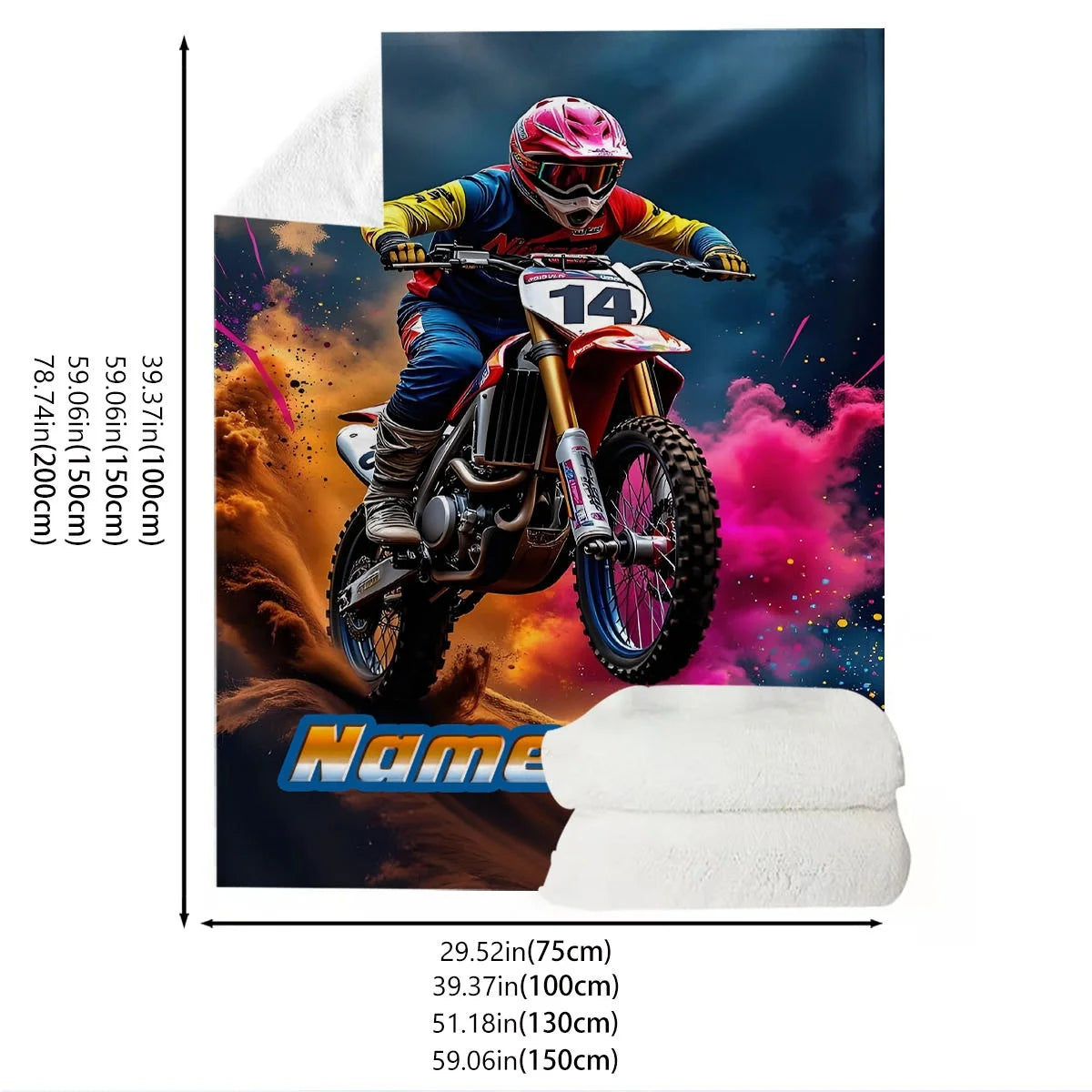 couverture avec nom personnalisé