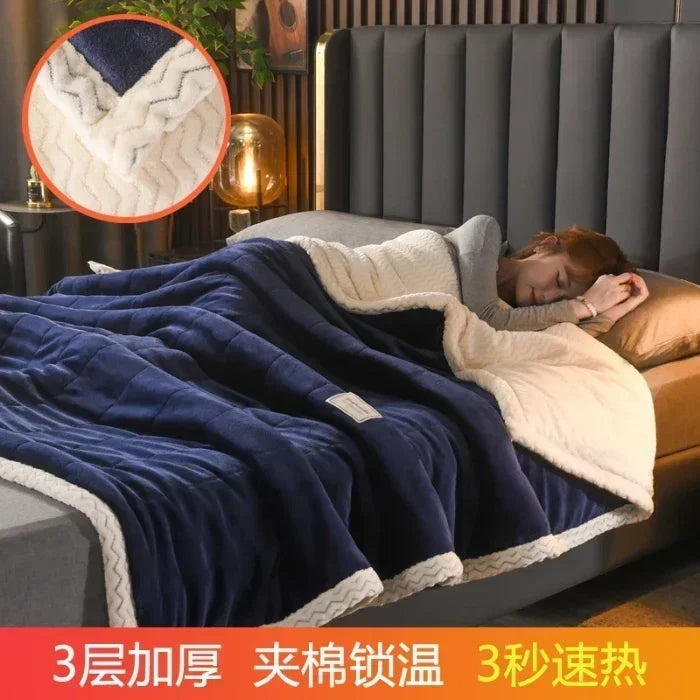 Couverture chaude en molleton