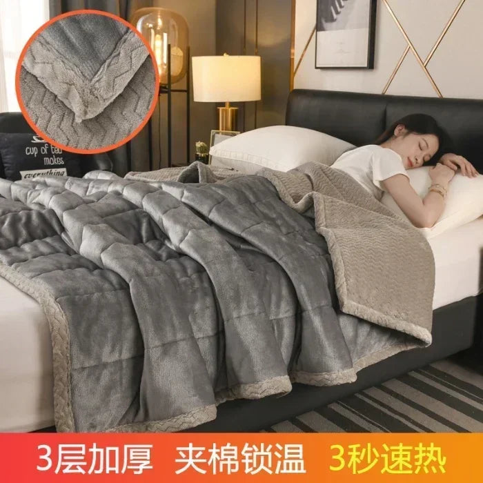 Couverture chaude en molleton