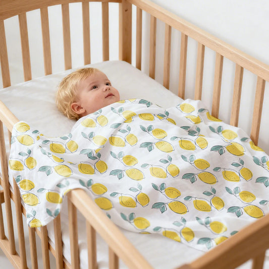 Couverture en coton et bambou pour bébé