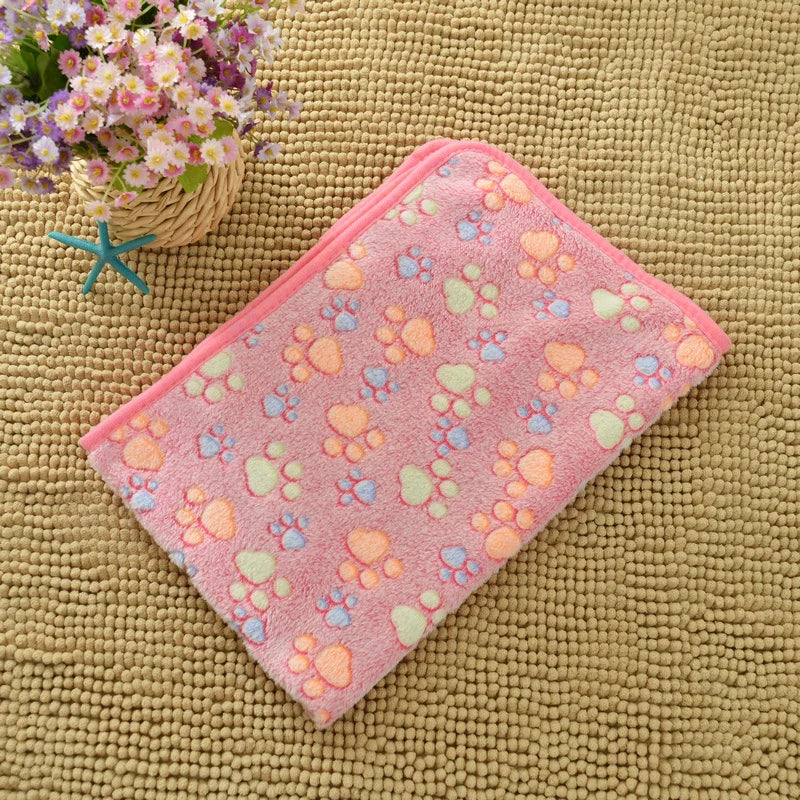 Couverture mignonne en flanelle pour animaux de compagnie