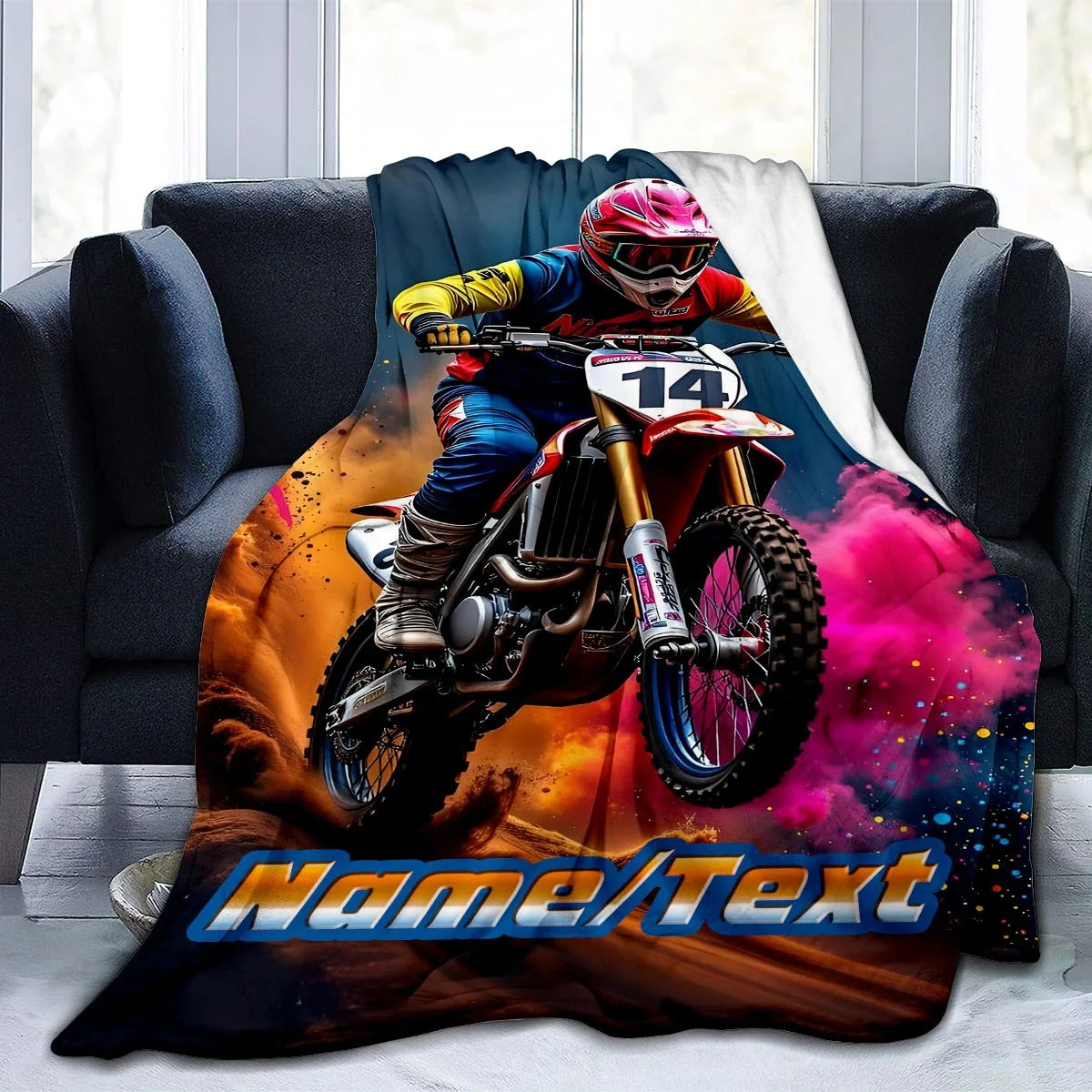 couverture avec nom personnalisé