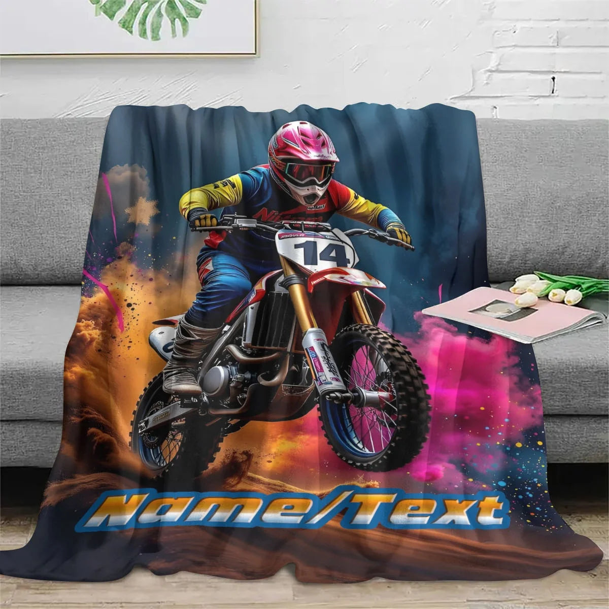 couverture avec nom personnalisé