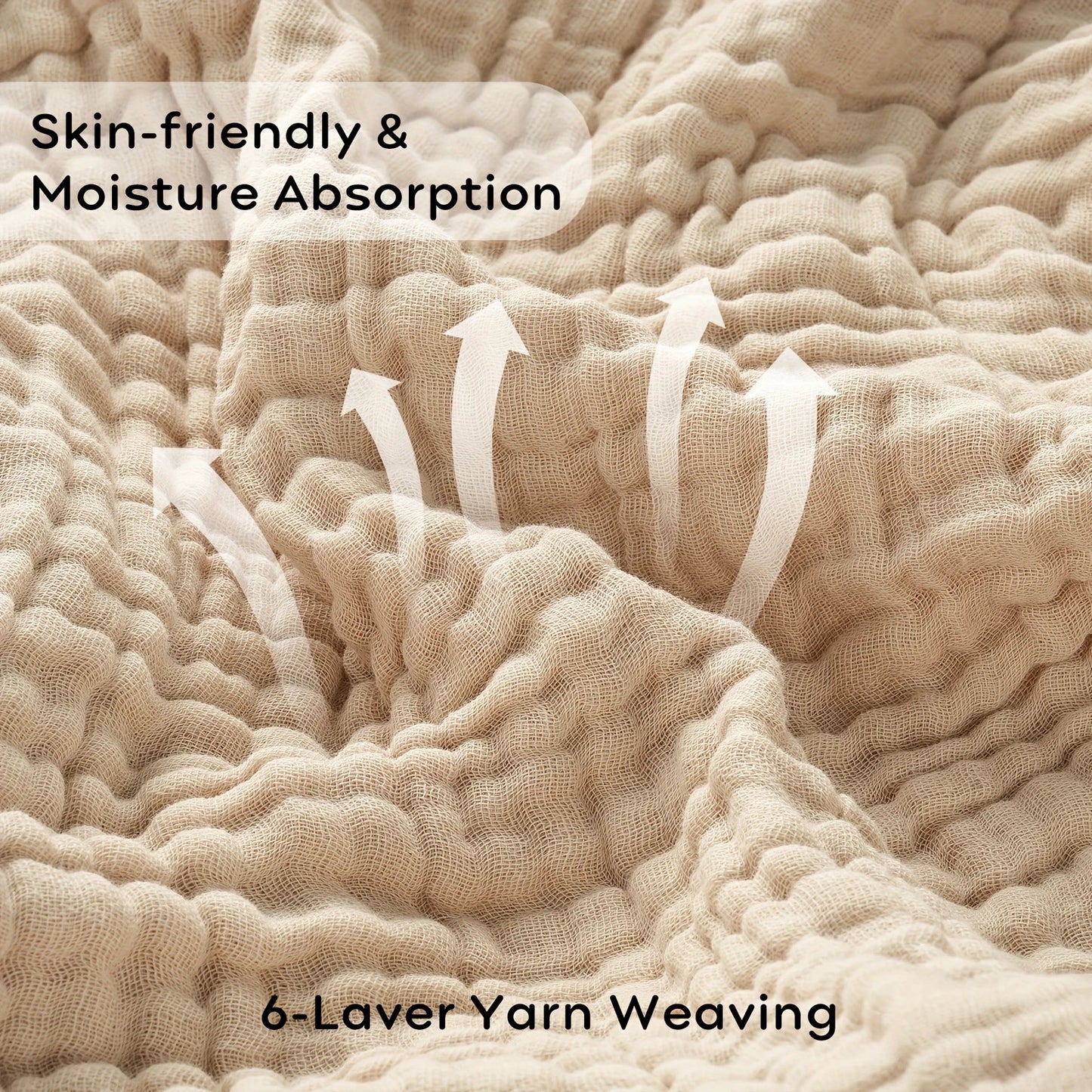 couverture en mousseline de coton