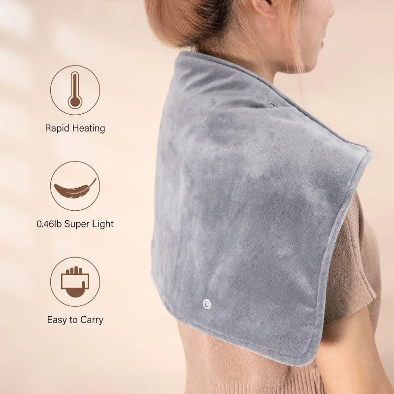 Chauffe-mains couverture chauffante courte en tissu velours