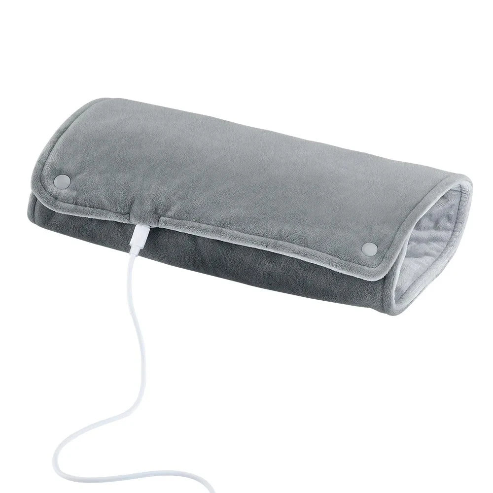 Chauffe-mains couverture chauffante courte en tissu velours