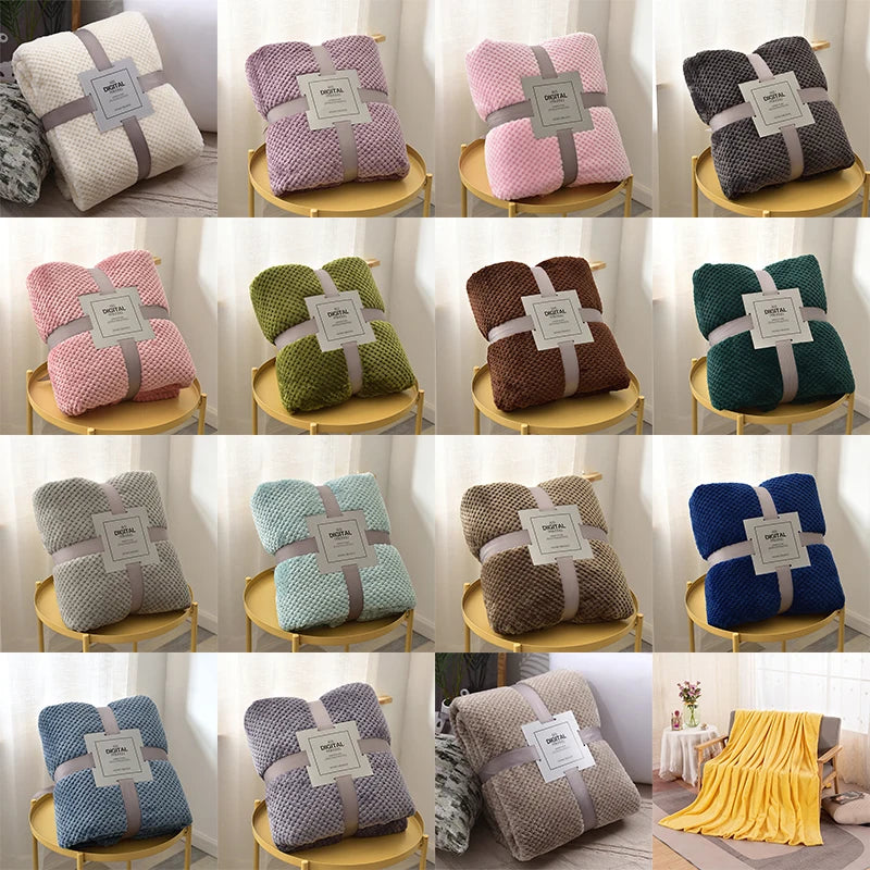 Couverture de jet de canapé en velours moelleux