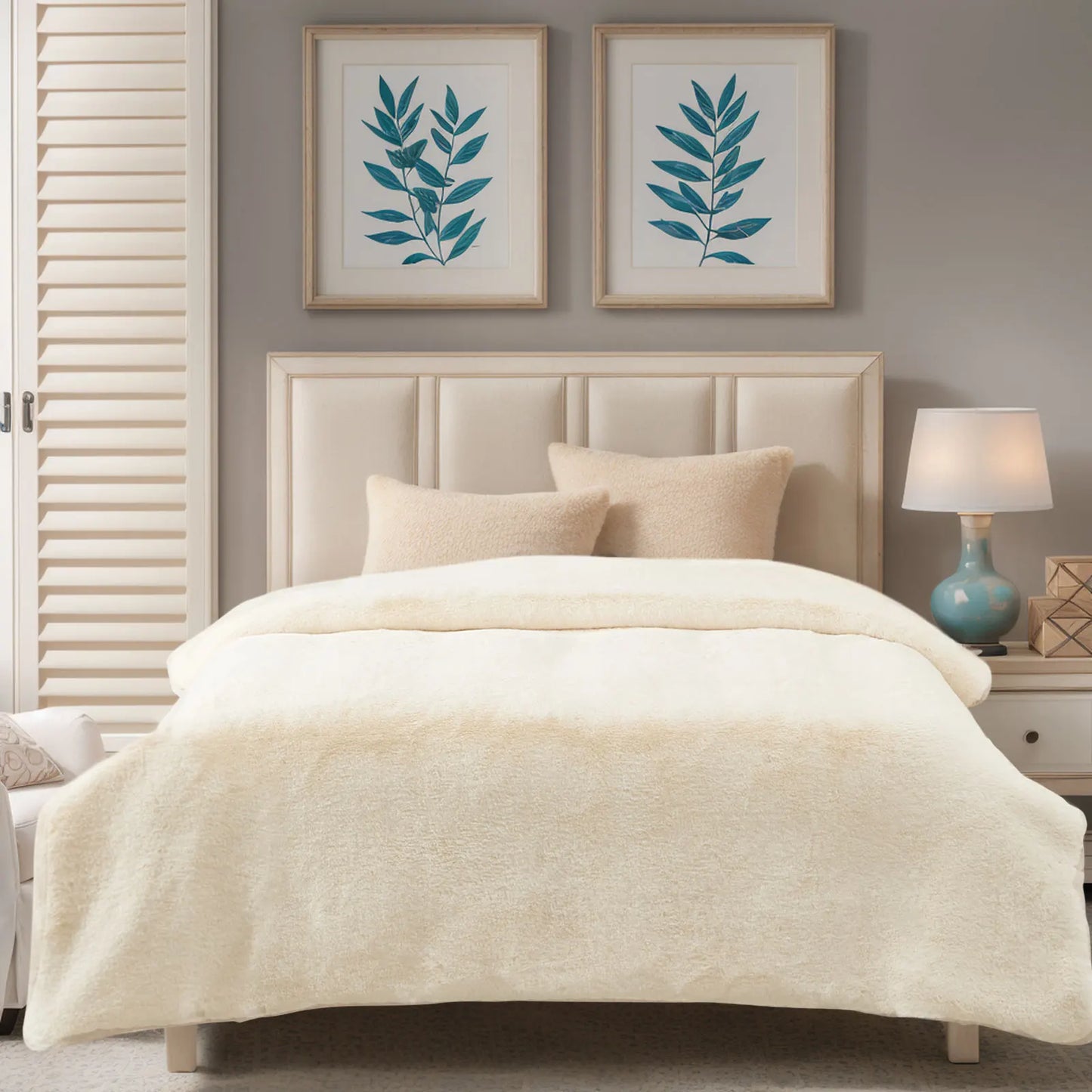 couverture fausse fourrure