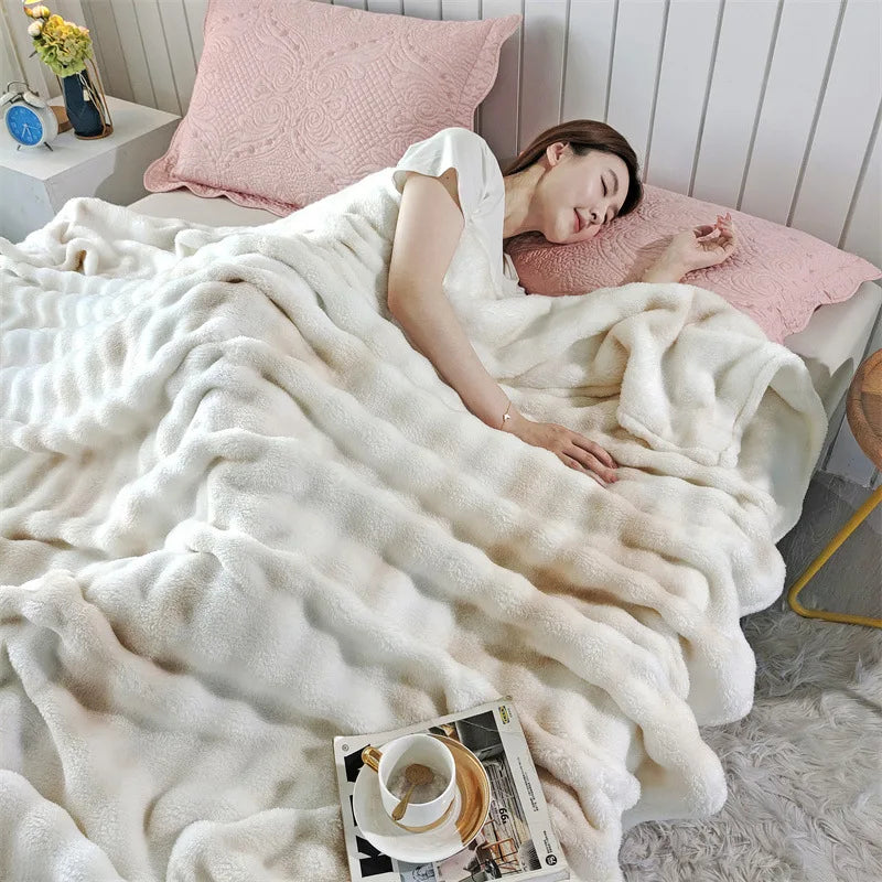 couverture polaire à bulles