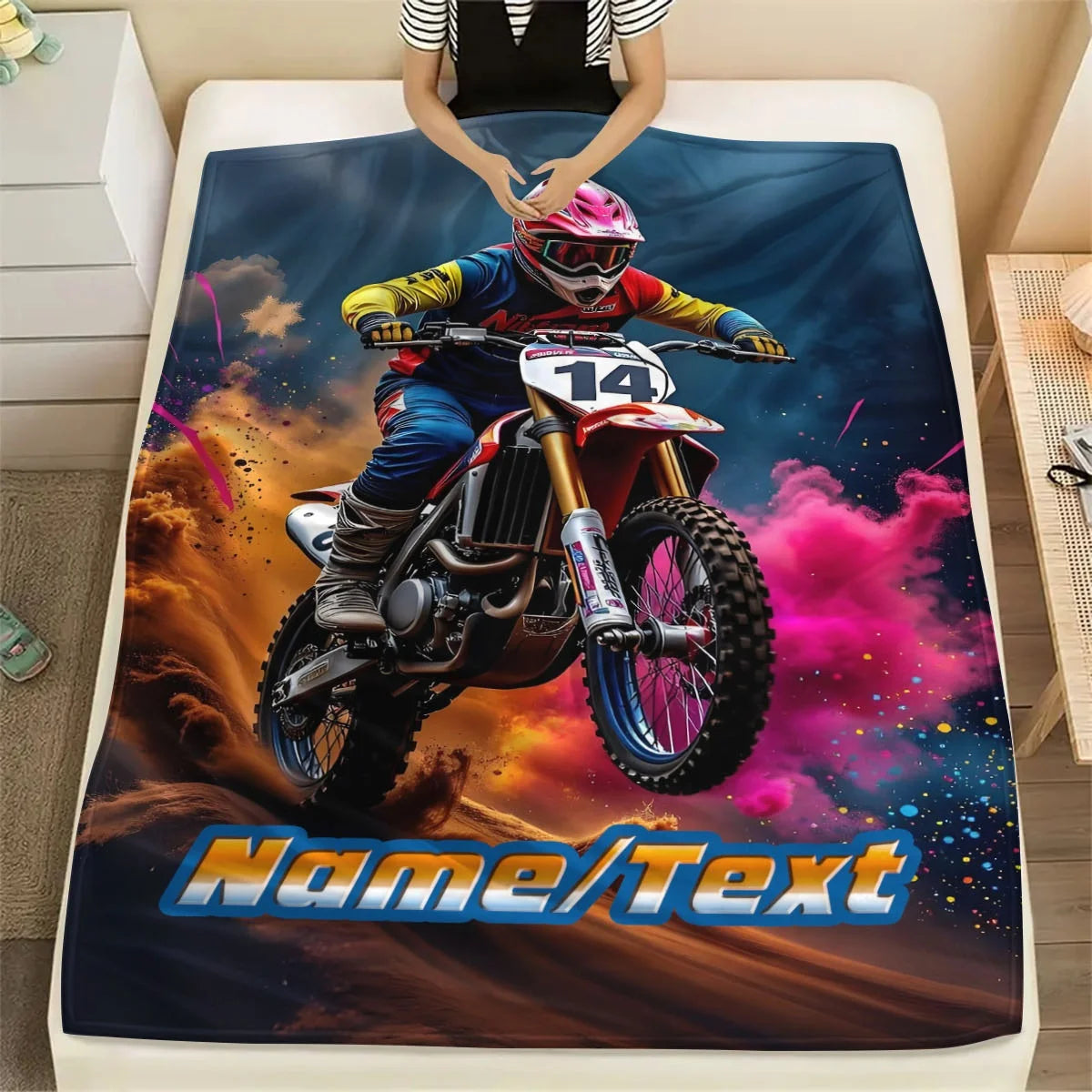 couverture avec nom personnalisé