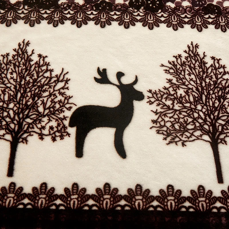 Couverture à carreaux chaude, couette d'hiver