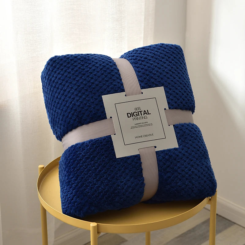 Couverture de jet de canapé en velours moelleux