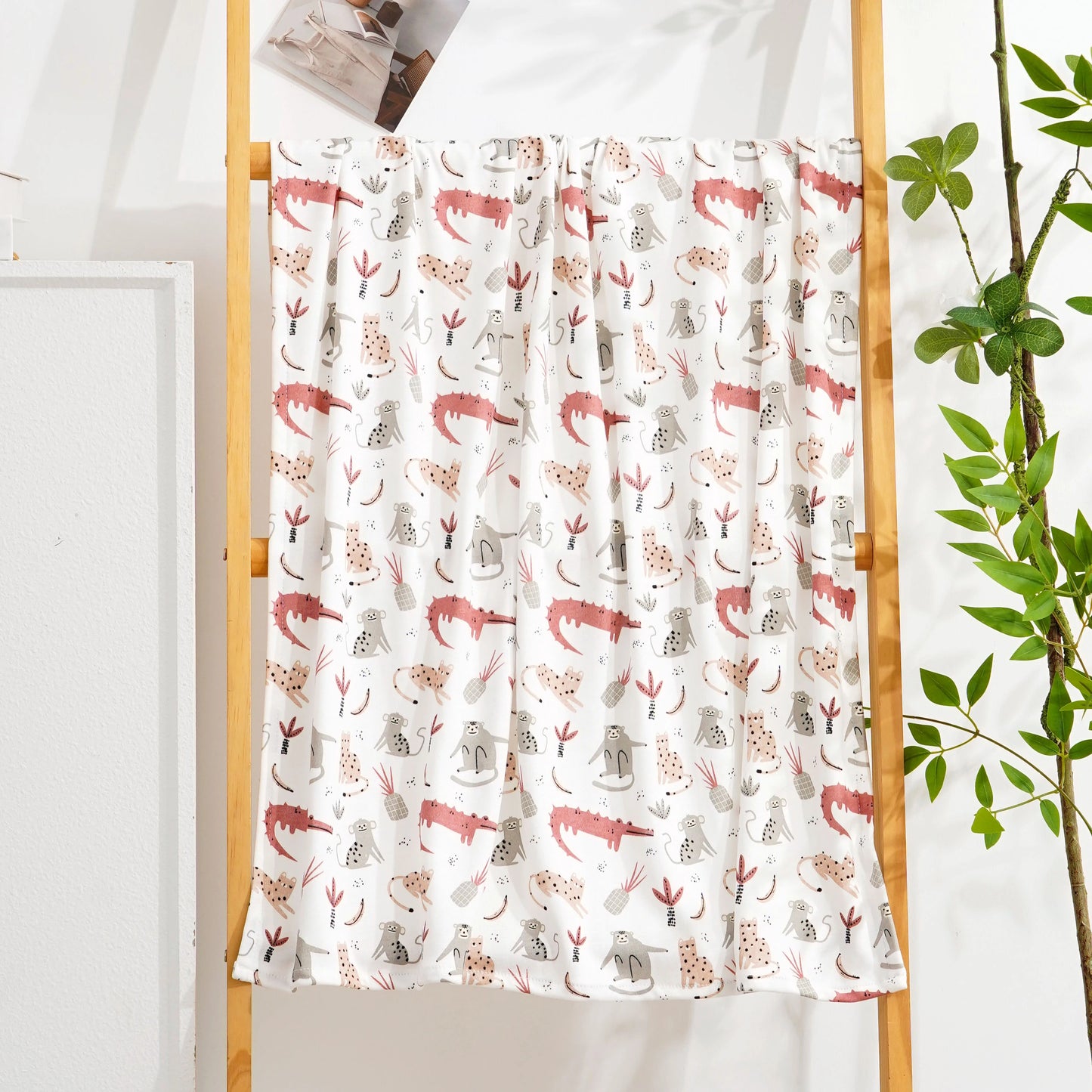 Couverture en coton et bambou pour bébé