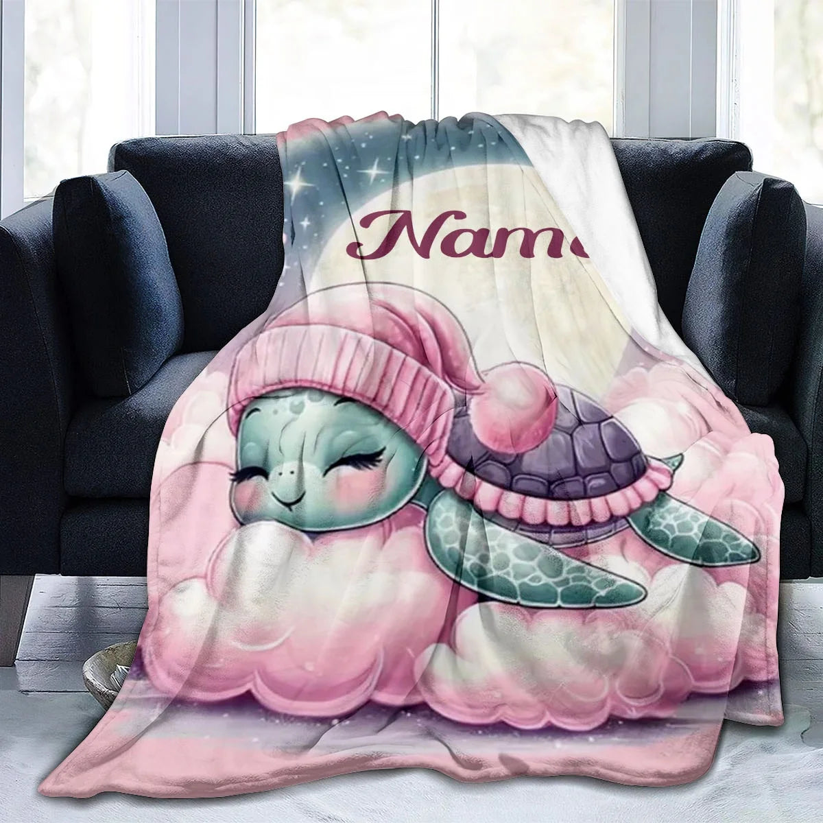 Couverture de lit en flanelle personnalisée