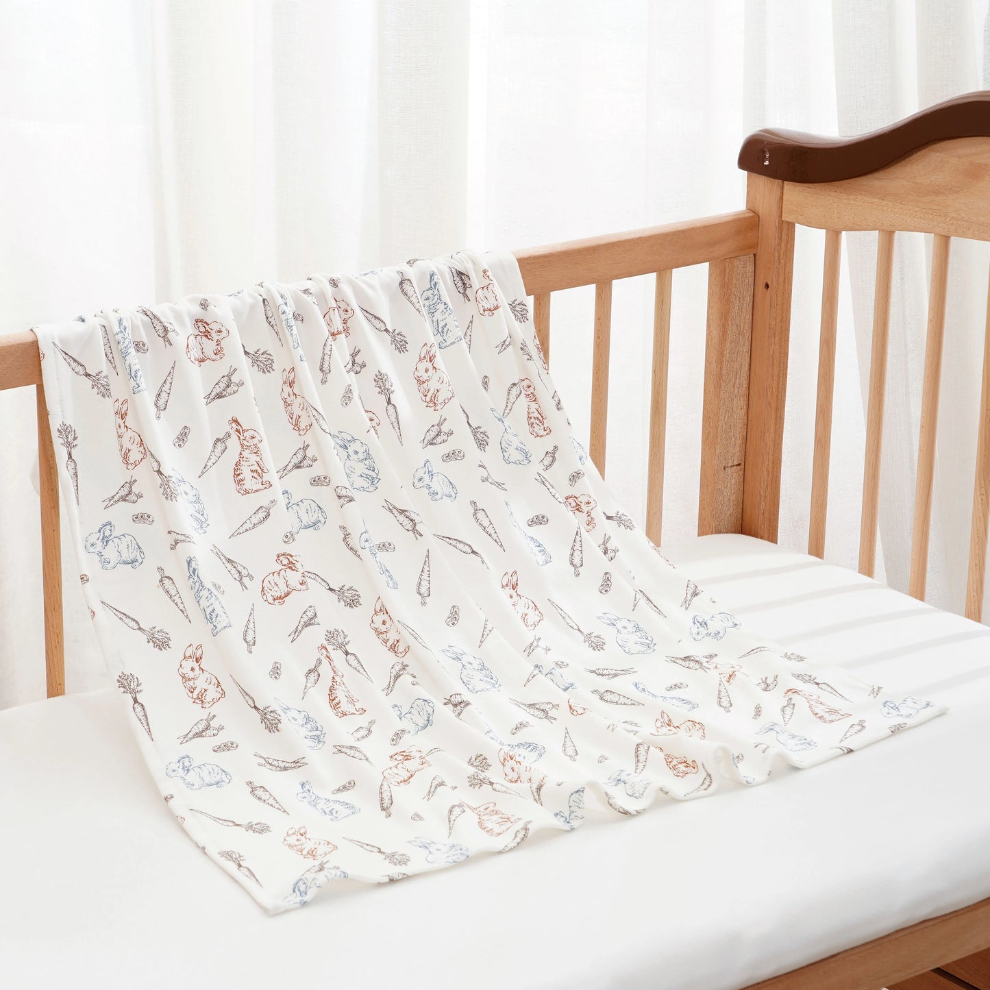 Couverture en coton et bambou pour bébé