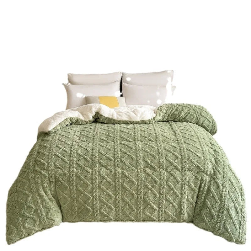 Couverture épaisse en velours double face