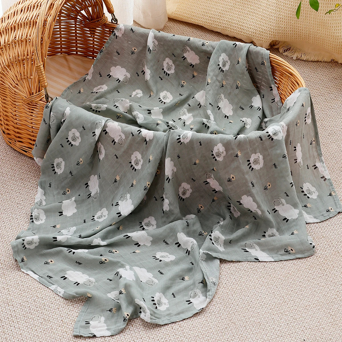 Couverture en mousseline de coton