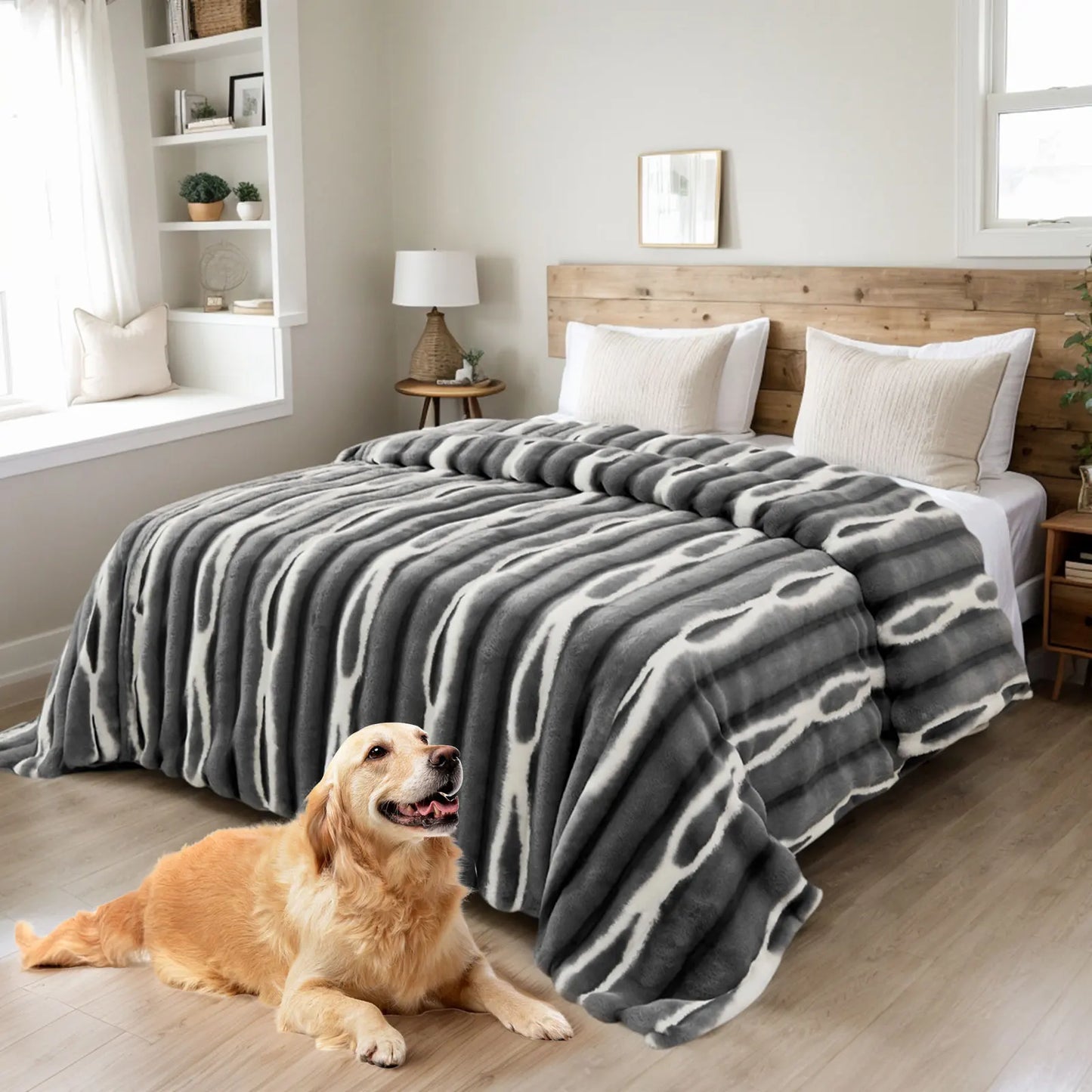 couverture fausse fourrure