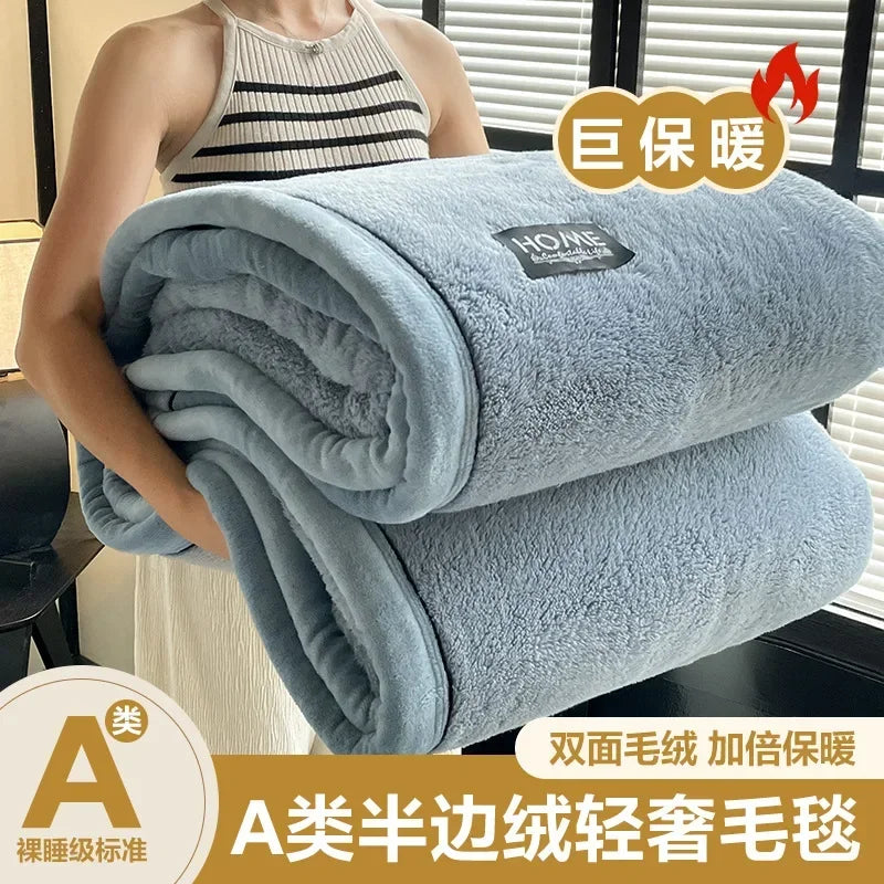 Couverture tricotée epaisse