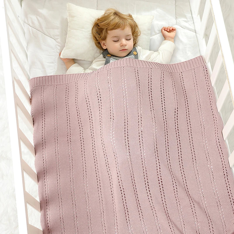 Couverture tricotée pour bébé
