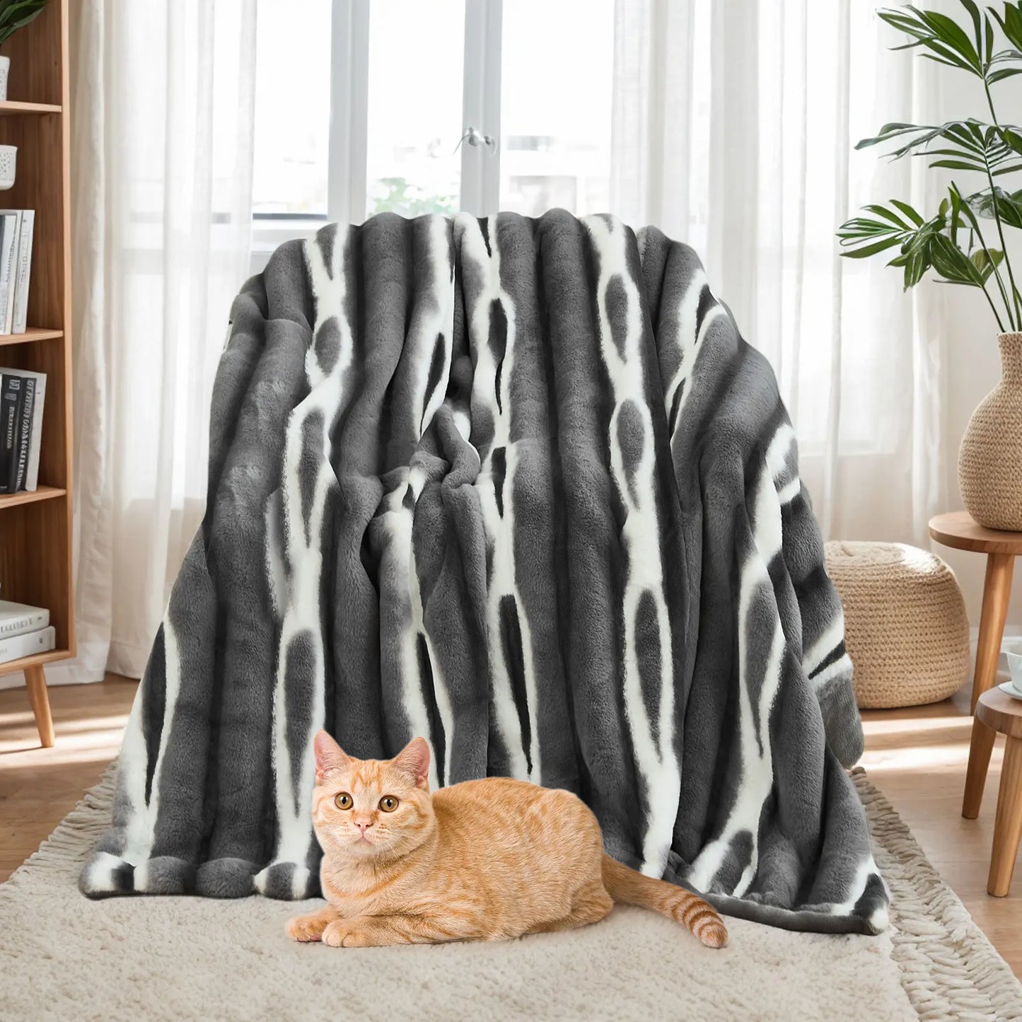 couverture fausse fourrure