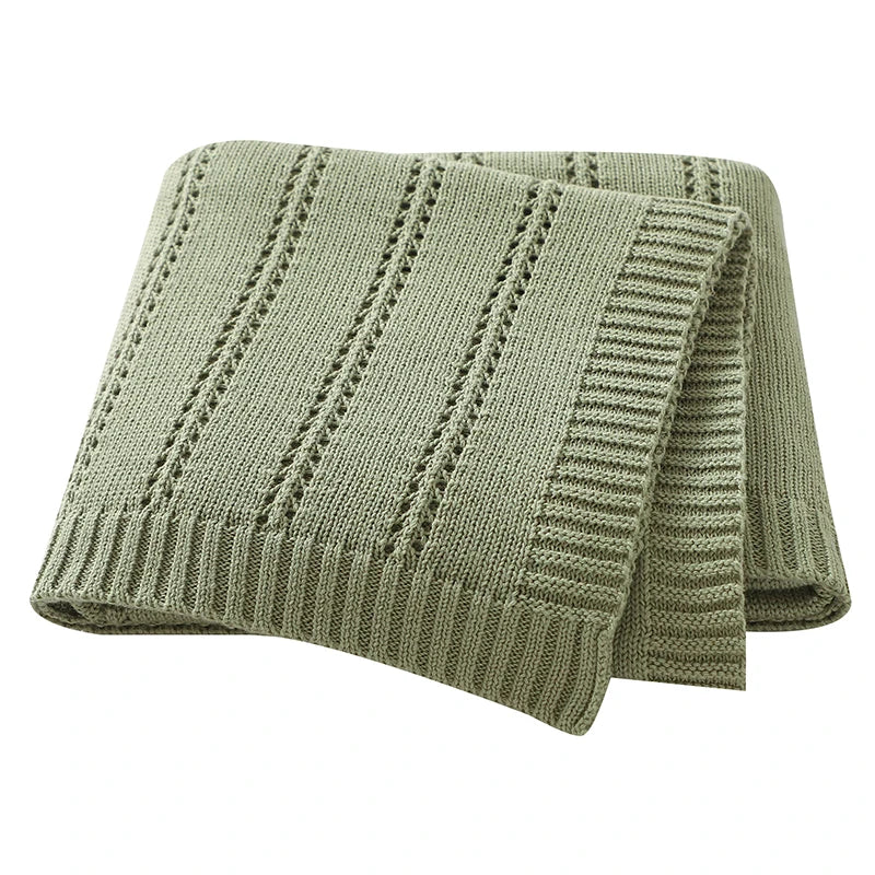 Couverture tricotée pour bébé