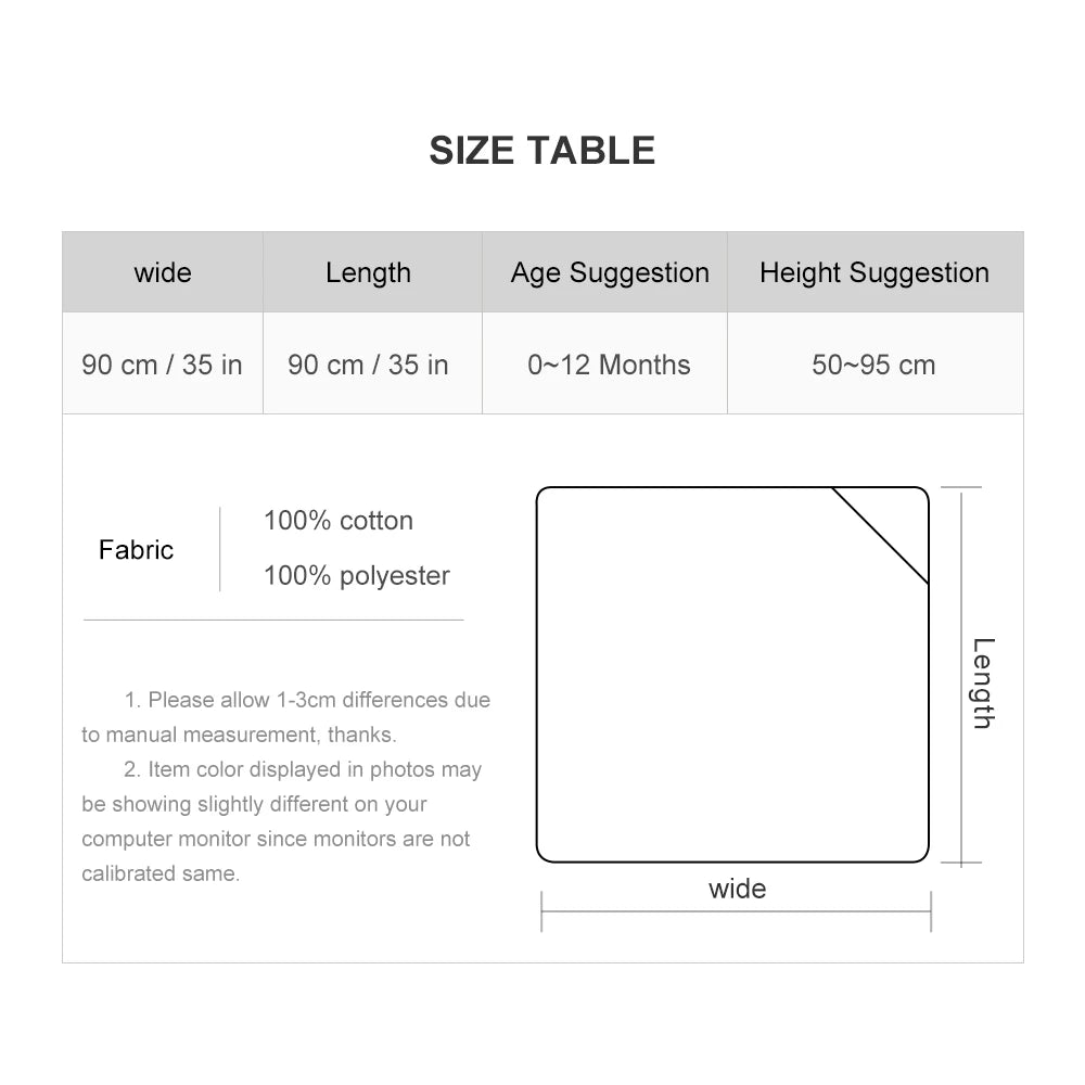 Couverture siège de voiture pour bébé