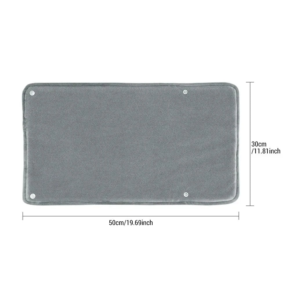 Chauffe-mains couverture chauffante courte en tissu velours