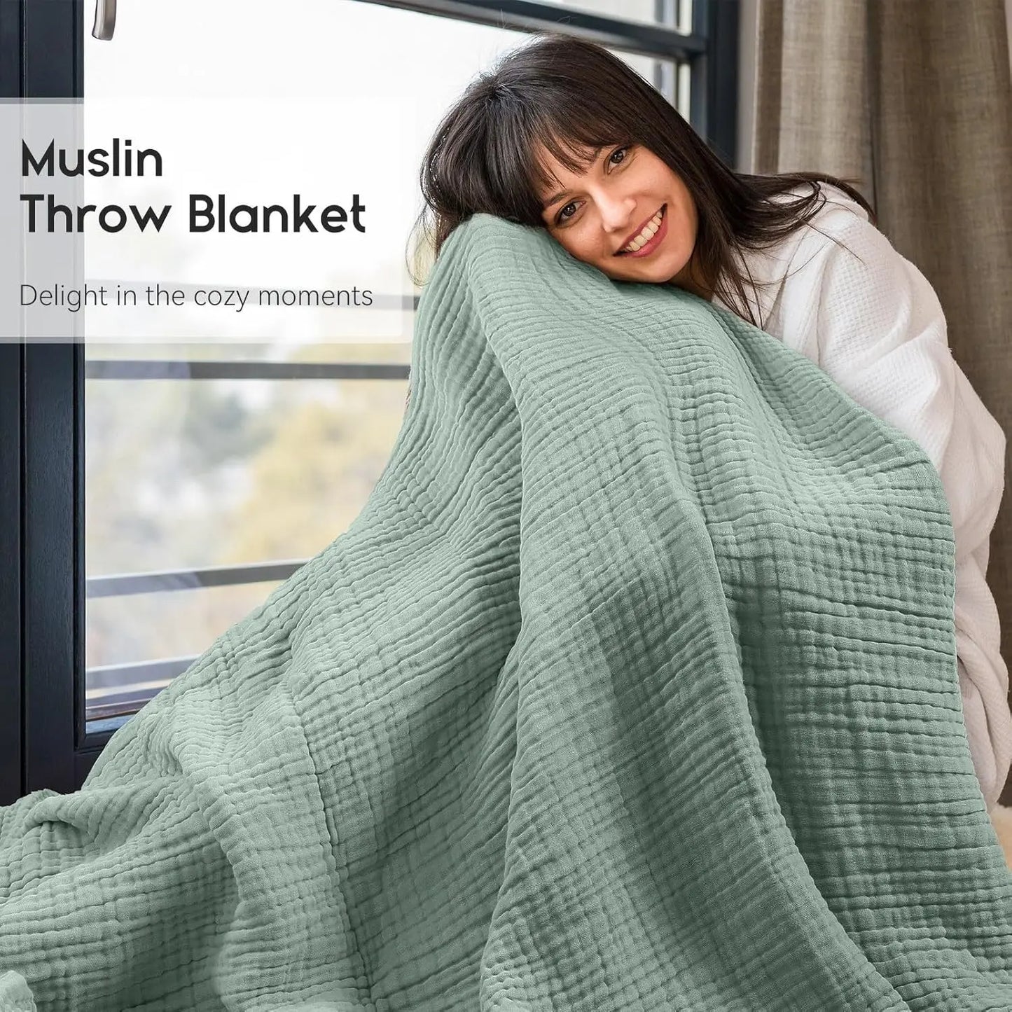 couverture en mousseline de coton