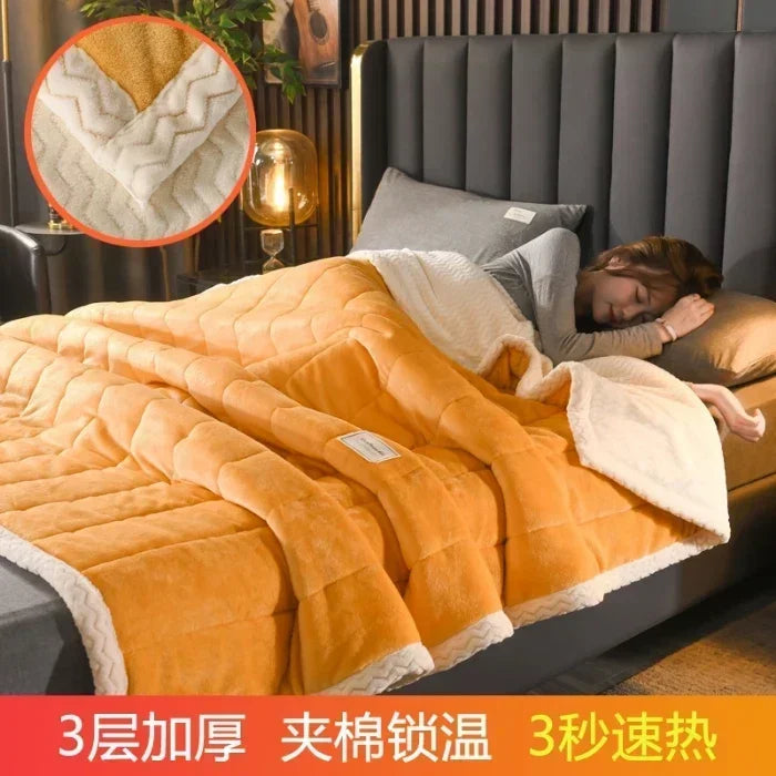 Couverture chaude en molleton