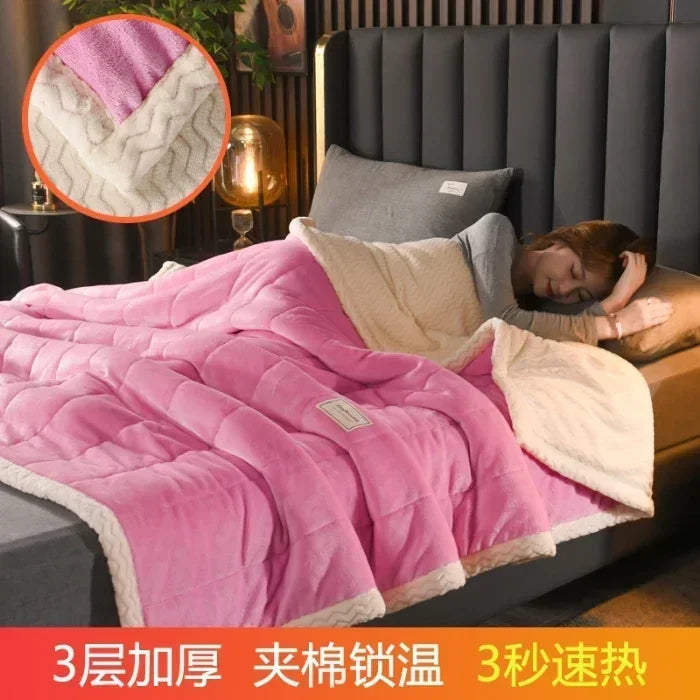 Couverture chaude en molleton