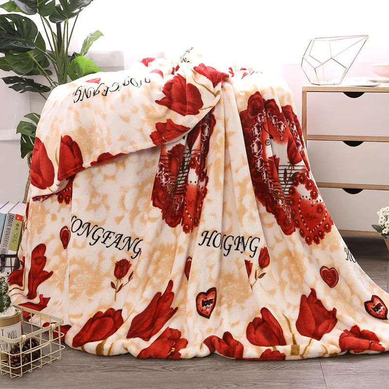 Couverture à carreaux chaude, couette d'hiver