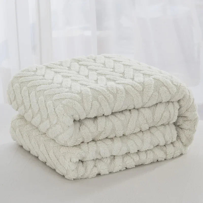 Couverture  double face en molleton multifonctionnelle