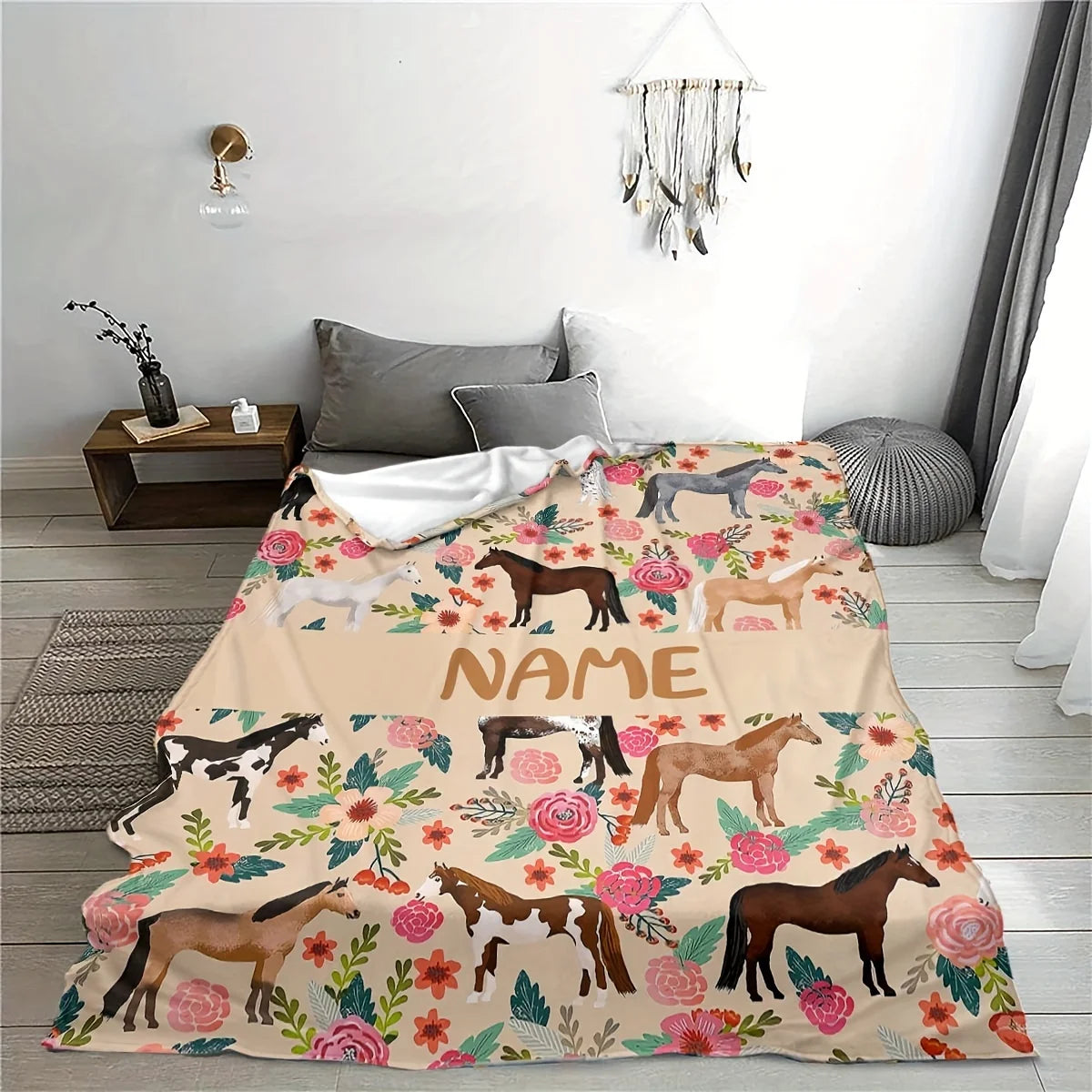 Couverture polaire poney