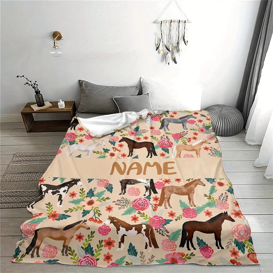 Couverture polaire poney